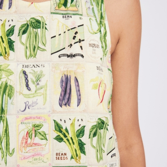 Rachel Antonoff Lola Mini Dress in the "Especially The Beans" Print, Pockets - Picture 5 of 14